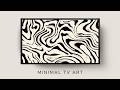 Neutral Abstract Print – Black & Beige Modern Frame TV Art 4K Screensaver