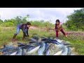Easy Fishing Unique By Hand 100% On Raining Season Best Fishing Video 2021