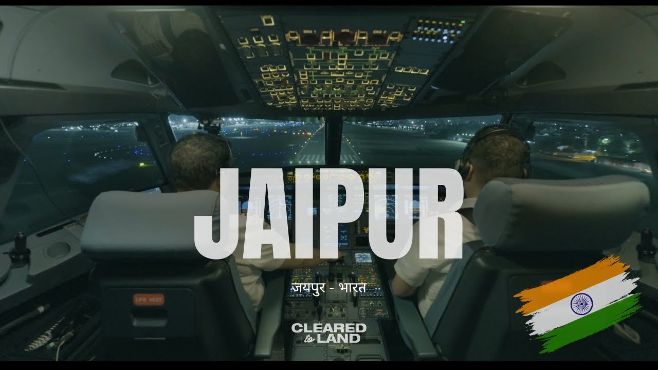 JAIPUR | AIRBUS A320 LANDING 4K