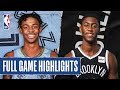 GRIZZLIES at NETS | FULL GAME HIGHLIGHTS | March 4, 2020