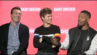 BABY DRIVER interviews - Edgar Wright, Ansel Elgort, Jon Hamm, Jamie Foxx, Lily James, Eiza Gonzalez