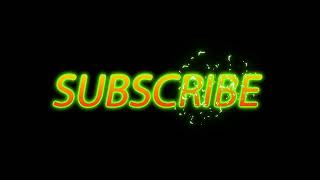 Subscribe Animation Overlay – Neon Green Glow FX