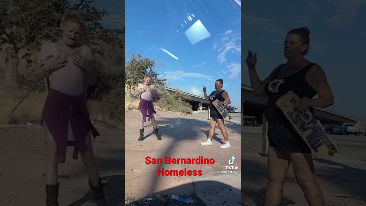 Two Homeless Women Going At It In San Bernardino