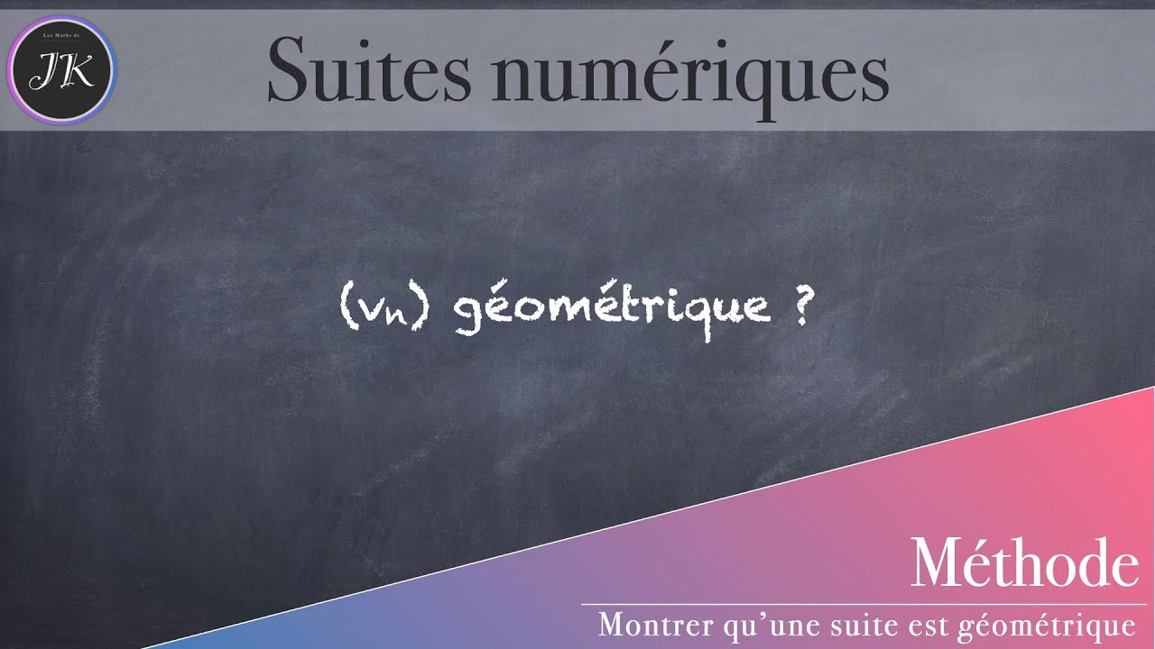 Montrer qu'une suite est géométrique YouTube — free download