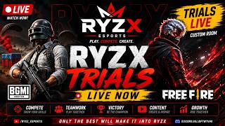 RYZX ESPORTS LIVE | FREE FIRE TRIALS 🔥 | Player Selection Day screenshot 2