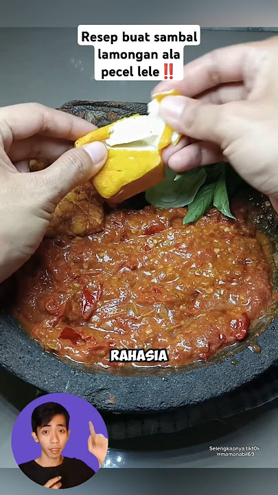 How to make Lamongan chili sauce ala catfish pecel sellers #shorts #tips #cooking