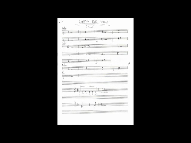 Chord: Chanson pour Pierrot - Renaud - tab, song lyric, sheet, guitar,  ukulele