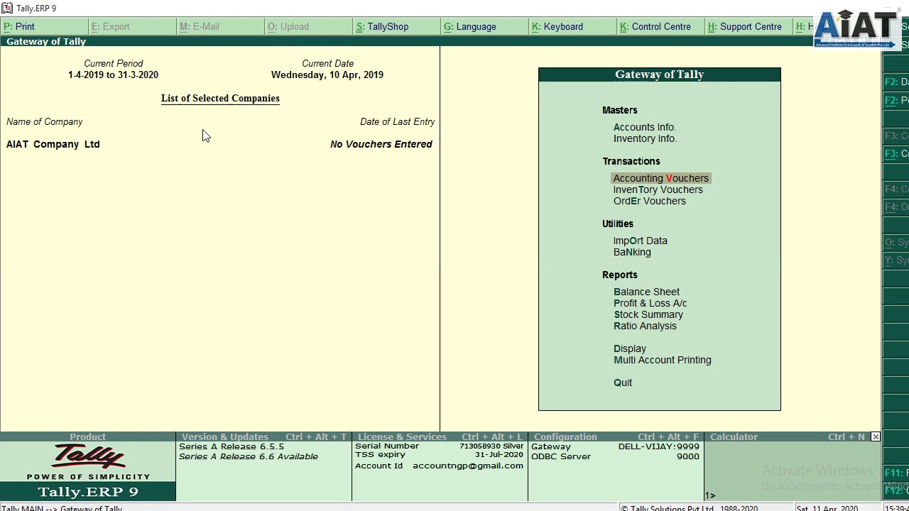 How to use cost center and cost category in tally erp 9 - YouTube