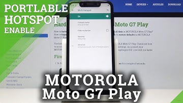 How to Activate Portable Hotspot in MOTOROLA Moto G7 Play - Network Access Point