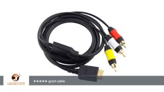 Insten Audio Video AV Cable For Microsoft Xbox, Black Insten Composite AV Video Cable for SONY PLAYSTATION 3 PS2 PS3 (Bulk Packaging) | Review/Test