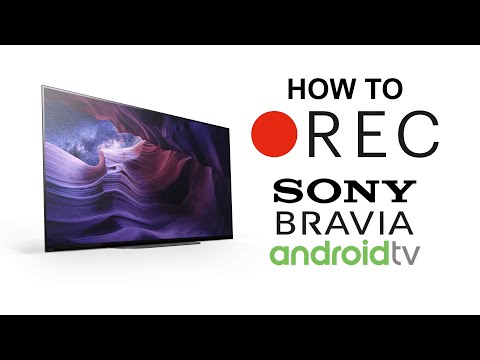 How to record TV using USB on Sony Android TV -