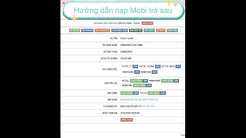 Hướng dẫn Nạp cước chiết khấu cao cho mạng Mobifone Trả Sau