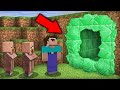 ONLY VILLAGERS SEE THIS SECRET TUNNEL FROM EMERALDS IN MINECRAFT ? 100% TROLLING TRAP !