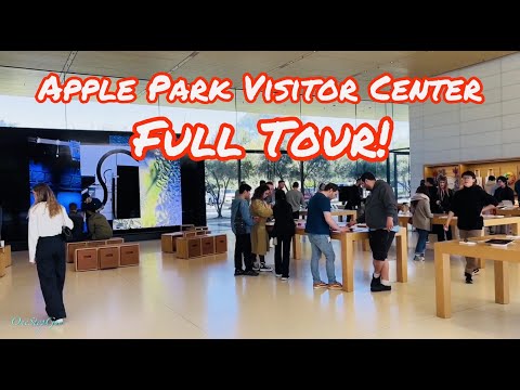 APPLE PARK VISITOR CENTER FULL TOUR IN CUPERTINO CA 2023 BAY AREA CALIFORNIA!
