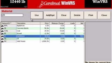 Cardinal Scale WinVRS - Demonstration