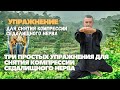 Три простых упражнения для снятия компрессии седалищного нерва. Ишиас.