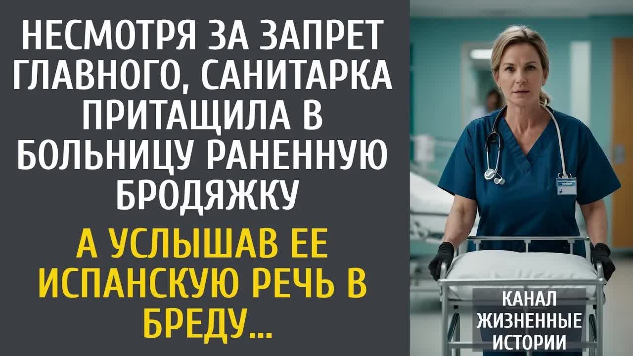 Несмотря за запрет, санитарка принесла в больницу бродяжку без сознания… А услышав испанскую речь..