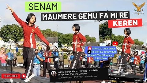 Asyik Senam MAUMERE Gemu Fa Mi Re | Taruna AAU Akademi Angkatan Udara