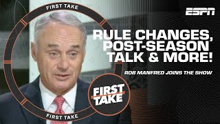 Details Rob Manfred evaluates rule changes, post-season, the youth movement & more 🙌 | First Take Update
