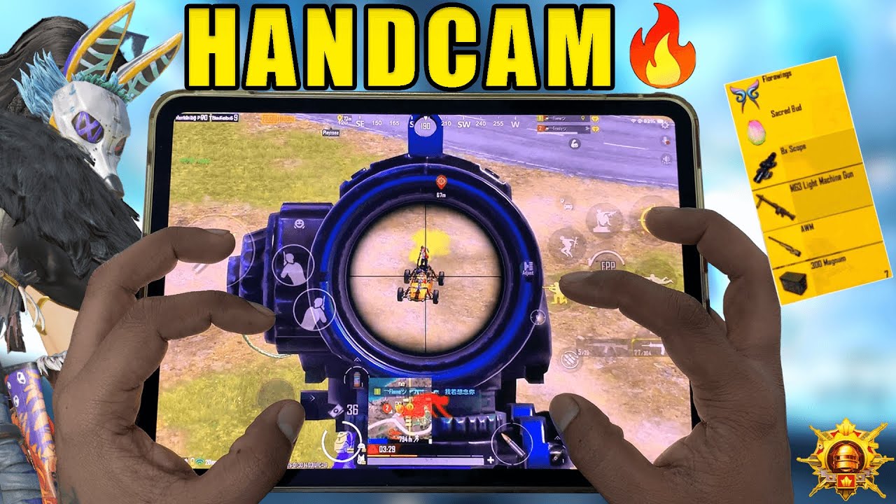iPad Pro M4 | Best PUBG Mobile HANDCAM 6 Finger Claw + Gyroscope - YouTube