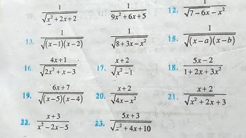 EX 7.4 INTEGRALS Q13 TO Q25 SOLUTIONS CHAPTER 7 NCERT MATHS CLASS 12TH@jussymaths