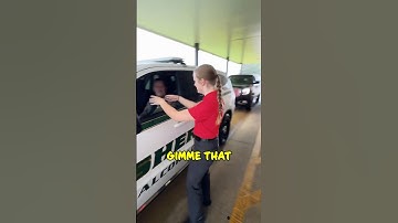 Sheriff Didn’t Expect This Kind of Service at Chick-fil-A! 😂 #shorts