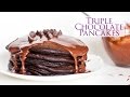 Triple Chocolate Pancakes