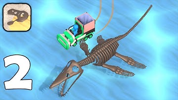 Fossil Dig - Stickman Dinosaur Dig Deep Sand - Part 2 - Gameplay Walkthrough(iOS, Android)