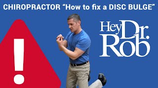 How to fix a BULGING DISC | CHIROPRACTOR Disc Bulge Fix [Part 1]