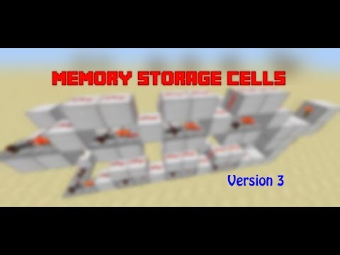 Minecraft: Redstone Memory Storage Cells (Version 3) - With Tutorial! [720p]