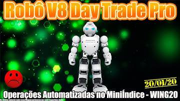 Robô Investidor Metatrader - Mini Indice V8 Day Trade Pro - WING20 - Pregão 20/01/2020