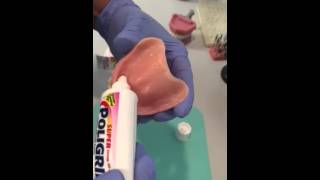 Applying denture adhesive paste screenshot 1