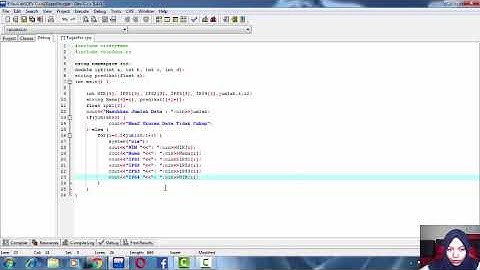 Tugas Dev C++ Perhitungan IPK. Array Function dan For