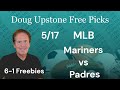 MLB Picks and Predictions – Seattle Mariners vs. San Diego Padres 5/17/25 Free Best Bets &amp; Odds