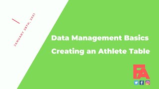 Data Management Basics: Creating an Athlete Table screenshot 2
