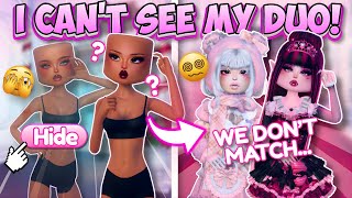 My DUO is INVISIBLE In Dress to Impress! w/ @allybastaa  |  Roblox