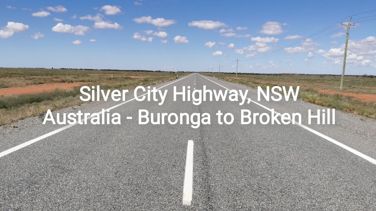 Silver City Highway, NSW Australia - Buronga to Broken Hill and Popiltah Lake