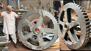 Amazing Production Of Large Gear  Industrial machinery - best machinery Production Huge Gear |