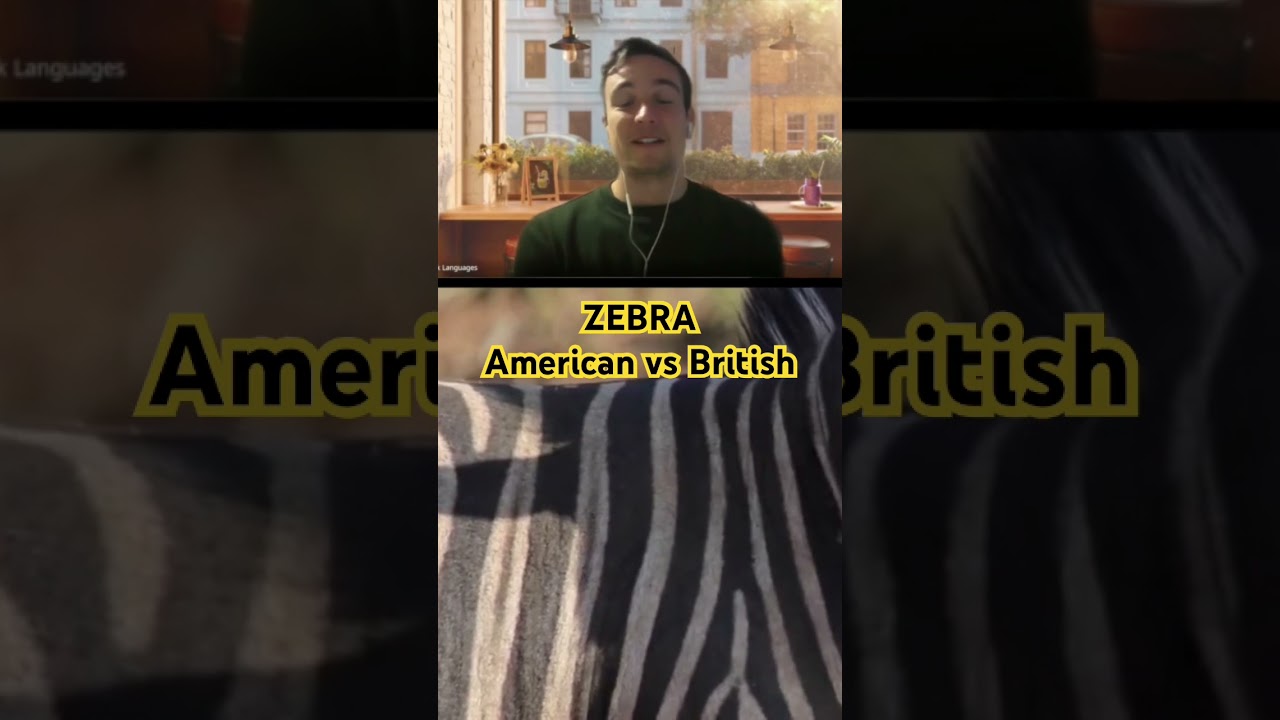 ЗЕБРА: американское и британское произношение