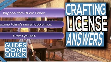 Rune Factory 5 Crafting Exam License Answers