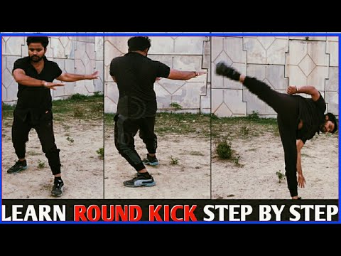 Round Kick kaise Mare | Round Kick | Round Kick Tutorial |IN HINDI| Round kick kese Sikhe| राउंड किक
