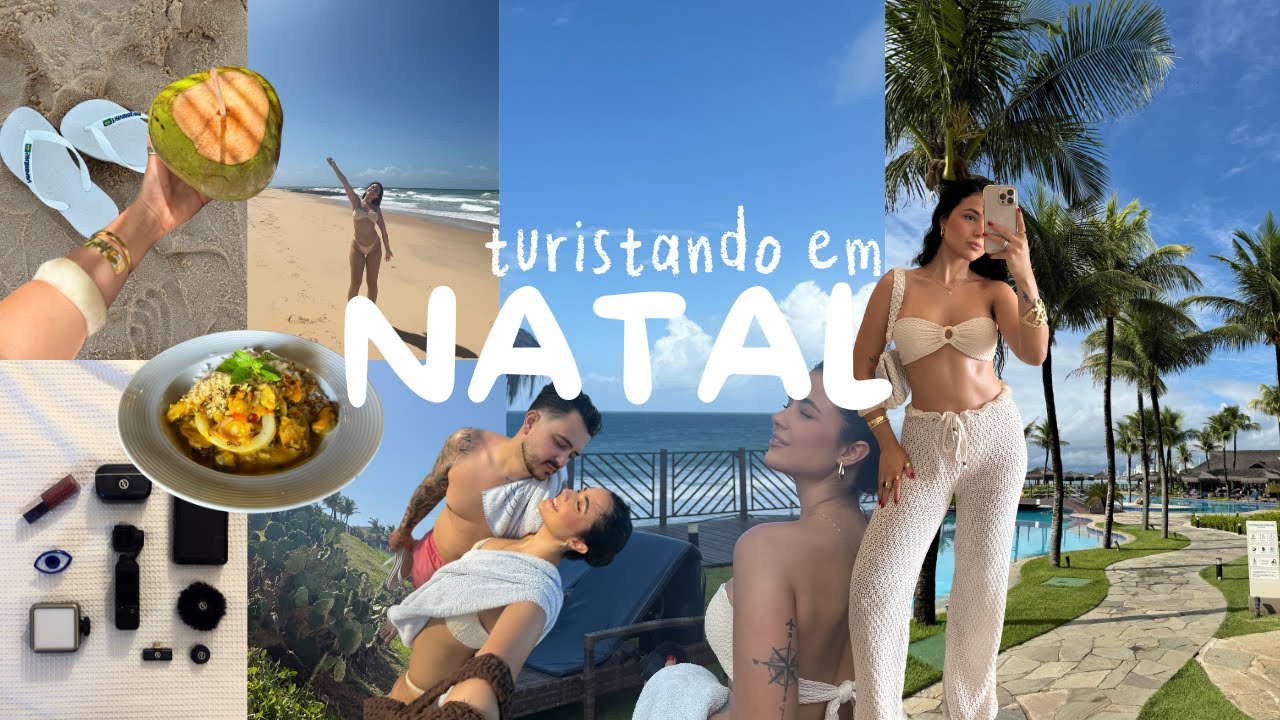 VLOG DE VIAGEM NATAL RN ♡ WISH RESORT, TOUR NOS SHOPPINGS, PRAIA ETC (EP 02)
