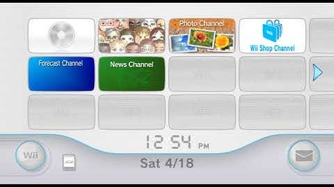 Nintendo Wii Menu (Dolphin Emulator)