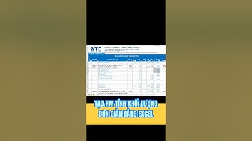 Tạo phần mềm tính khối lượng đơn giản hoàn toàn bằng excel không cần dùng VBA