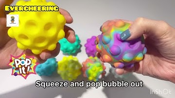 3D pop bubble bouncing ball-pop it,fidget toy,sensory toy