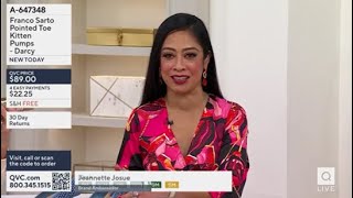 Franco Sarto DARCY - Kitten Heeled Raffia Pump on QVC Shawn on Style with Jeannette Josue