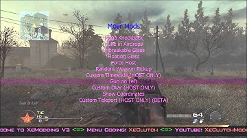 Call of Duty MW2 XeModding V3 All Client Mod Menu TU8 (Download)