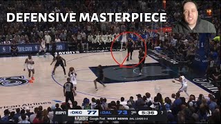 LUKA DONCIC quietly just put together a defensive masterpiece against the THUNDER