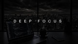 Deep Focus — Overcast City Skyline & Mountains Night Ambient for Deep Work, Coding & Study [2 Hours]