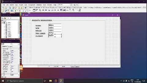 program biodata mahasiswa sederhana menggunakan Delphi 7